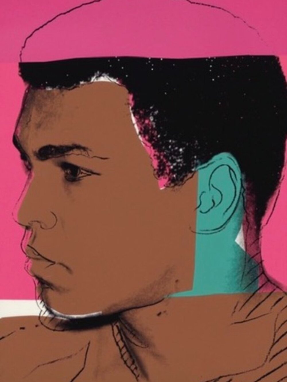 ANDY WARHOL - 1978 Muhammad Ali (PINK)